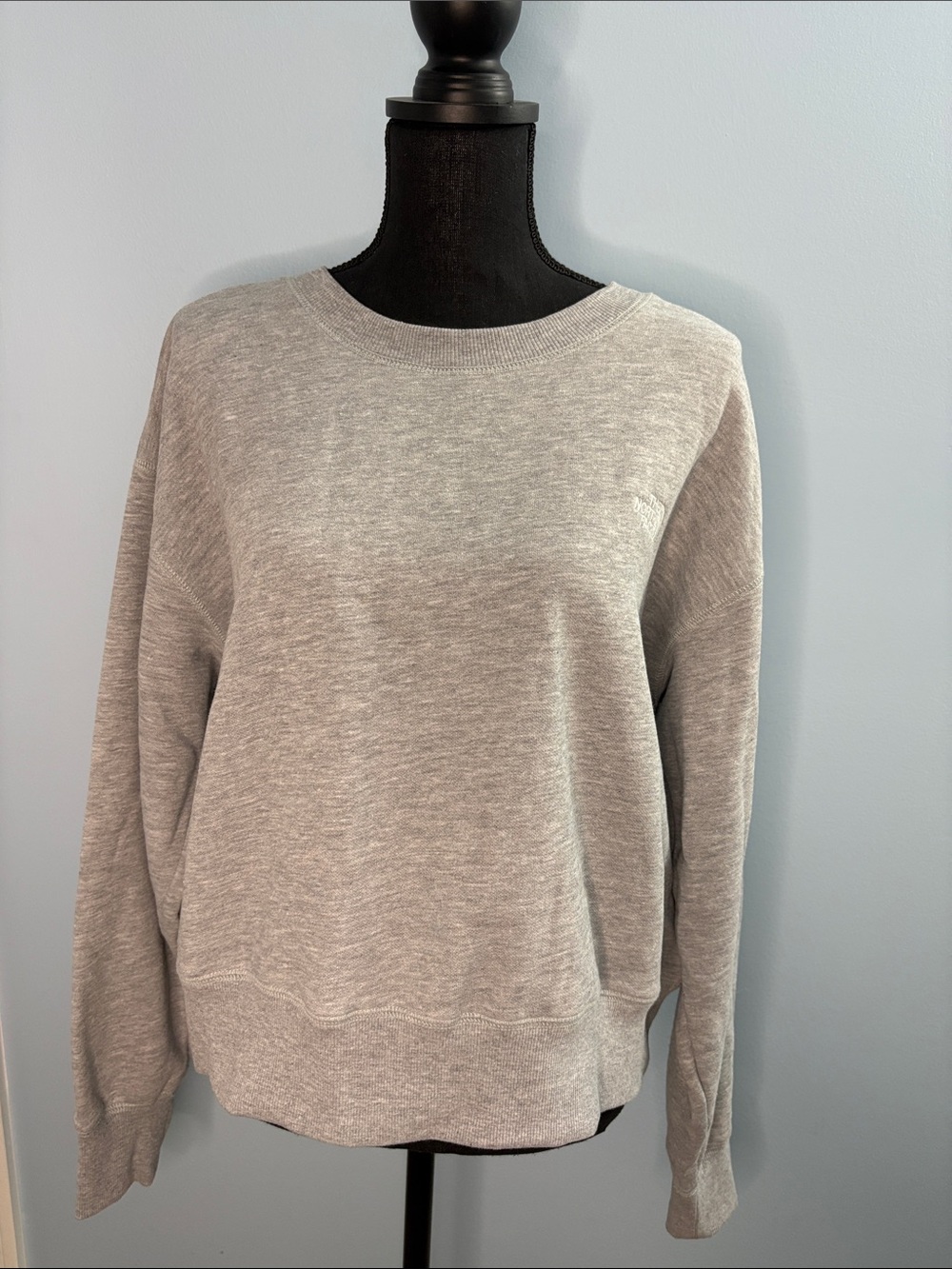 The North Face Light Heather Gray Crop Sweatshirt